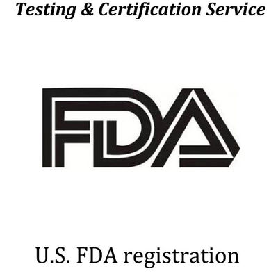Ameician FDA Testing & Certification;La certification FDA est un nom collectif pour les tests de la FDA et l'enregistrement de la FDA