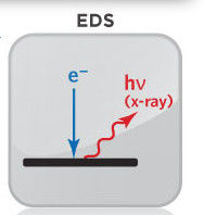Laboratoire d'analyse des composants EDS analysant la composition chimique avec des rayons X